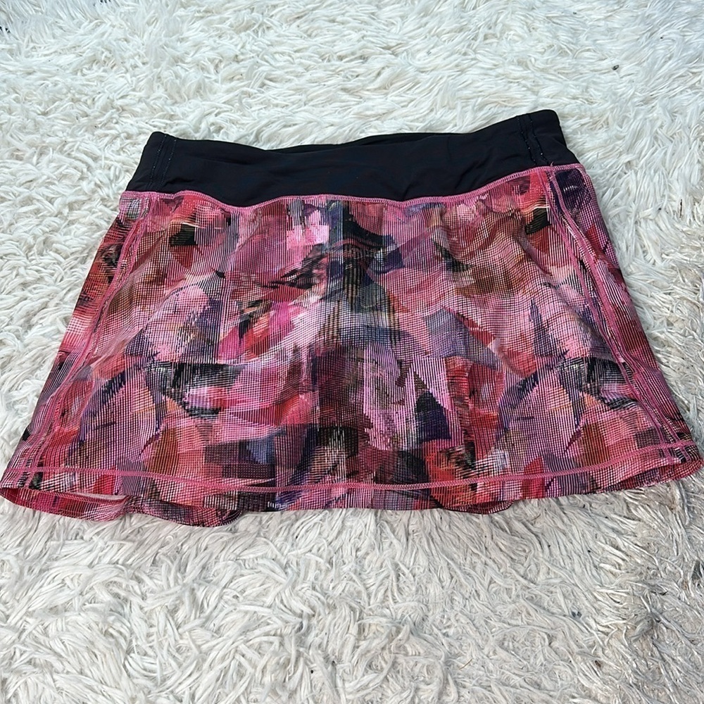 Lululemon Pace Rival Skirt (Tall) *No Panels Sun Dazed Multi Pink / Super Dark